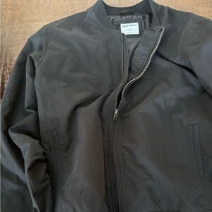 Old Navy Men's Black Lined Bomber Jacket
